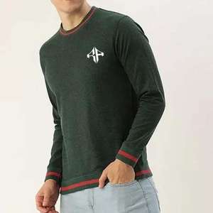 100% algodón O, cuello impreso personalizado Casual de gran tamaño Fit 2025 nueva moda sudadera para hombre de ATLANTIC - Product Image 2