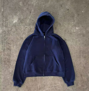 Chándal Vintage totalmente personalizado para hombre de gran tamaño 100% algodón Sunfade ácido lavado con capucha pantalones de chándal acampanados conjunto Tejido estilo Casual - Product Image 2