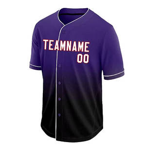 Dernier uniforme de baseball de service de qualité supérieure Nom de l'équipe personnalisé Numéro de l'équipe Style imprimé Uniforme de baseball respirant de qualité supérieure pour hommes - Product Image 2