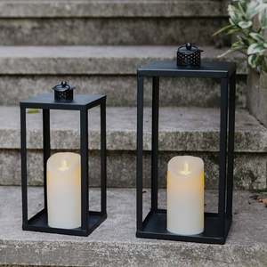 Set of 2 Decorative Black Metal <b>Lantern</b> Christmas Decoration <b>Lantern</b> Table <b>Lantern</b> <b>Candle</b> Holder From Indian Wholesaler - Product Image 3