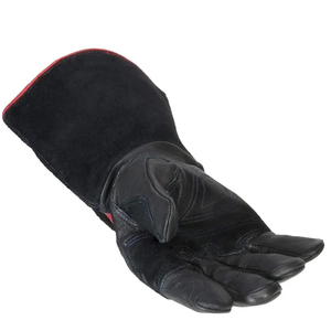 Gants de soudage de travail de sécurité à manchette longue en cuir fendu de vache industriel résistant à la chaleur pour soudeur 60CM de long - Product Image 2