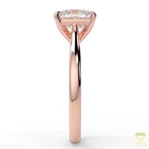 Anillo de princesa de diamantes cultivados en laboratorio VVS impecable solitario de la mejor calidad en brillante y perfecto para momentos de compromiso atemporales - Product Image 5