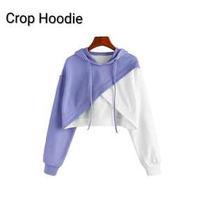 2025 Women Solid Women's Hoodies Long <b>Sleeve</b> <b>Short</b> Length Pullover Hoodie & <b>Sweatshirt</b> Women Crop Top Hoodie - Product Image 3