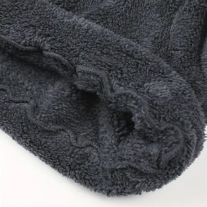 Sweat à capuche unisexe 100% coton Sherpa doux à fermeture éclair pull de haute qualité polaire hiver solide motif non tissé sweats pour hommes - Product Image 2