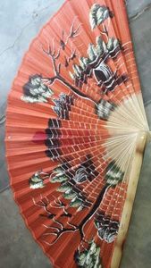 พัดไม้ไผ่ตกแต่งพับได้สำหรับติดผนังและงานแต่งงานของตกแต่งฉากหลังที่สวยงามสำหรับงานอีเวนต์พิเศษ5ชิ้น - Product Image 5