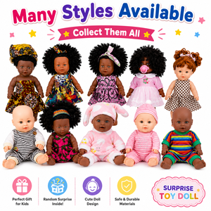 Poupée éducative en vinyle souple TUSALMO pour filles, jouet de mode, sac mystère pour les plus de 3 ans, couleurs et emballage personnalisés - Product Image 5