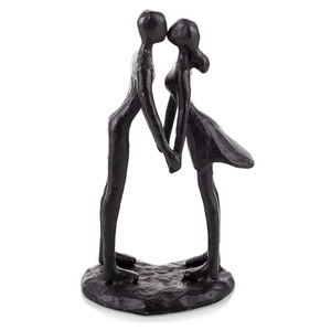 Sculptures en aluminium pour couples, art décoratif moderne abstrait, cadeaux de la Saint-Valentin, artisanat en métal, art de table, provenance d'Inde - Product Image 1