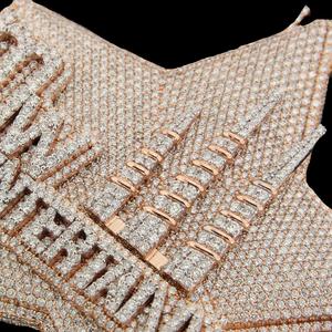 สร้อยคอจี้เพชรทรงกลมที่สง่างามสำหรับเครื่องประดับแฟชั่นสุดหรูในราคาที่ดีที่สุดจากอินเดีย - Product Image 5