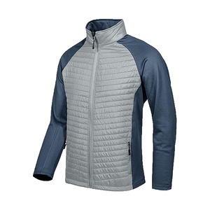 Veste matelassée grande taille pour homme avec col montant en toile style rue haute pour l'hiver froid-Design de logo avant élégant - Product Image 3