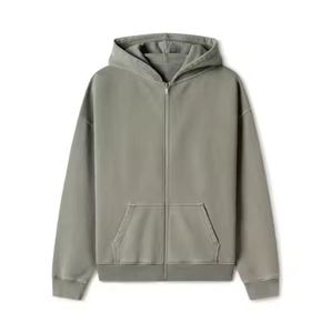 OEM Sweat à capuche classique à fermeture éclair pour hommes 100% coton respirant à fermeture éclair Designer Streetwear de qualité supérieure pour hommes pour l'hiver fabriqué - Product Image 1