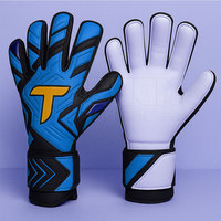 Gants de gardien de but de football avec système de protection des doigts et gants de gardien de revers respirants