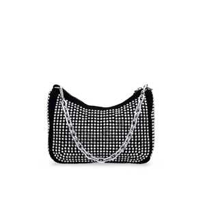 Sac à bandoulière formel argenté pour femme P36115 - Product Image 3