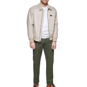 Blouson bombardier en Nylon pour homme, taille basse, imperméable, Logo personnalisé, vente en gros - Product Image 2