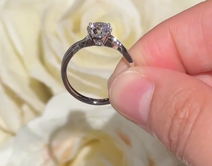 Super Honored Special Engagement Lab Diamond <b>Ring</b> 10K 14K 18K Gold Twist Design <b>Rhodium</b> Plated IGI Certified Trendy Wishing - Product Image 1