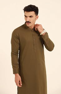 Shalwar Kameez en coton sur mesure de haute qualité pour hommes - Sans plis et séchage rapide, marque Tradeem Sports, toutes saisons, pour mariage et Diwali - Product Image 5
