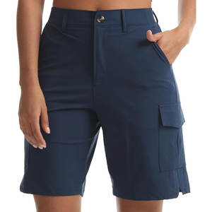 กางเกงขาสั้นออกกำลังกายเอวสูงสำหรับผู้หญิง ผ้าเนื้อยืด แห้งเร็ว เป็นมิตรกับสิ่งแวดล้อม สวมใส่สบาย เหมาะสำหรับการออกกำลังกายและไลฟ์สไตล์แอคทีฟ - Product Image 1