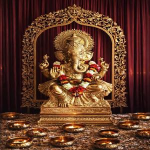 Ganesha <b>Statue</b> for Wedding Decorations Elegant Ornament for Venue Decoration - Product Image 1