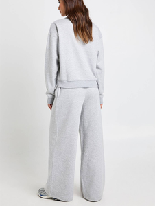 Conjunto Deportivo de Baloncesto para Mujer, Estilo Holgado, Algodón, Impresión Puff, Sudadera con Capucha, Pantalones Anchos, 2026 - Product Image 6