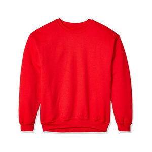 Sudadera de cuello redondo de gran tamaño, suéter de algodón liso con logotipo impreso para hombre, Jersey bordado en blanco, sudadera bordada con logotipo personalizado - Product Image 1