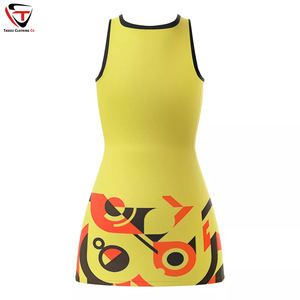 Vêtements de sport Netball personnalisés pour femmes Tissu en polyester évacuant l'humidité Kits d'uniformes d'équipe imprimés Vente en gros en vrac disponible - Product Image 2