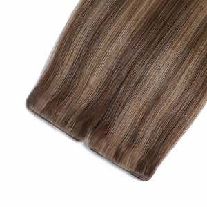 Extensions de cheveux vierges Remy 100% afro bouclés à coller, 8-30 pouces, brun foncé 1B - Product Image 1