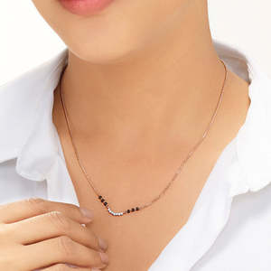 Collar Mangalsutra Tanmaniya con Diamantes Forever Gleam - Product Image 2