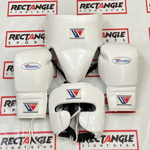Ensemble de gants de boxe professionnels Winning en cuir, gants de boxe Winning en cuir de vache véritable, kit d'entraînement de boxe, nouveau design - Product Image 2