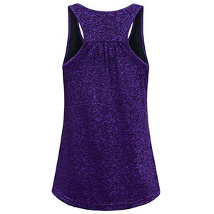 Camisetas sin mangas de entrenamiento de gimnasio transpirables antiretráctiles de secado rápido para mujer personalizadas Logotipo estampado frontal para deportes Yoga Fitness para niñas - Product Image 4