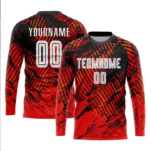 Nouveauté 2025 – Ensembles d'uniformes de football personnalisés imprimés par sublimation, 100 % polyester, couleur personnalisée, légers, séchage rapide, antibactériens - Product Image 6