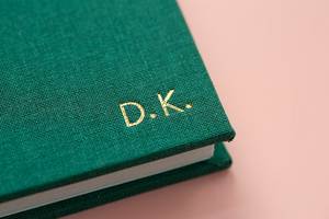 Labon Cá Nhân Bìa Cứng Nhật Ký Máy Tính Xách Tay Sinh Thái Thân Thiện Với Linen Vàng Lá Trang Bìa Cứng Tạp Chí - Product Image 3