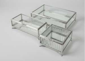 Modern Design Handmade Iron <b>Glass</b> Jewelry <b>Boxes</b> - Product Image 5