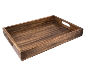 Best Design Decorative Wooden Serving <b>Tray</b> with Handle for Serving <b>Drinks</b> Snacks or Rectangular Coffee Table High Demand - Product Image 2