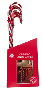 Fuente de alimentación de batería al por mayor de Vietnam Material plástico Decoración de luz de vacaciones superior Color rojo Bo bastón de caramelo iluminado 30 pulgadas - Product Image 5