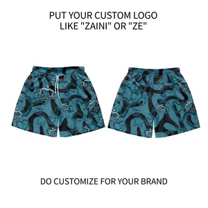Premium Polyester Mesh <b>Shorts</b> 140 GSM Lightweight Breathable Teal Blue Black <b>Camo</b> Elastic Waist Custom Logo Gym <b>Shorts</b> - Product Image 1