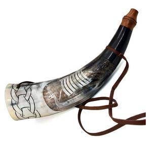 Venta al por mayor de calidad superior natural vikingo bebiendo cuerno tazas acabadas a mano para el hogar y la Oficina - Product Image 6