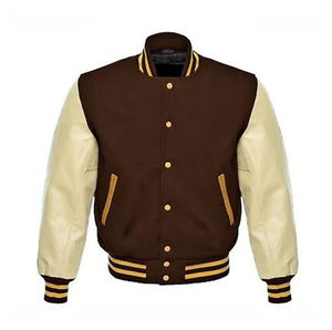Inter abrigo de lana con logotipo personalizado béisbol suelto Casual Letterman chaqueta de béisbol Varsity chaqueta para hombres 2025 - Product Image 2