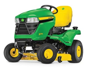 Tracteur tondeuse John Deere avec chargeur frontal et décharge arrière, système de ramassage arrière, 6 couteaux de broyage. - Product Image 2