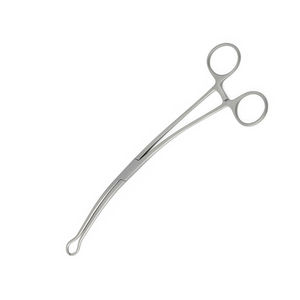 Tenáculo Uterino de Acero Inoxidable de 25 cm, Pinzas Curvas, Instrumento de Ginecología, Tenáculo Uterino, Venta al por Mayor - Product Image 3