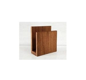 Rustic wooden <b>napkin</b> <b>holder</b> with handcrafted design for dining table picnic parties weddings restaurants eco friendly - Product Image 1