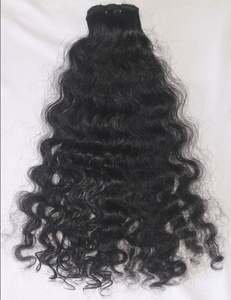 Super doble dibujado virgen indio queratina puntas pelo peluca hueso recto sin pegamento HD Cierre de encaje completo extensiones de cabello humano Natural - Product Image 4