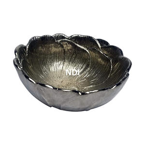 Tazón de servidor de comida decorativo para mesa de comedor, tazón de Metal de diseñador para servir catering - Product Image 5