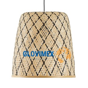 Cubiertas de luz de proveedor calificado de Vietrustic para luces de techo, pantalla de lámpara de ratán de bambú, salas de estar con lámparas - Product Image 1