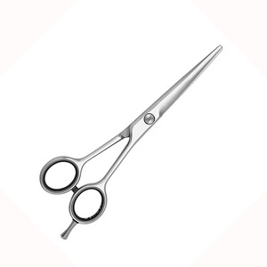 Ciseaux de coiffure de qualité supérieure Ciseaux de coupe de 5 pouces Ciseaux de coupe de cheveux pour bébé en acier et métal polonais - Product Image 2