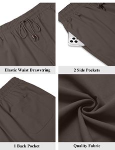 Short personnalisé en polyester avec poches Short tendance pour hommes Short de plage d'été imprimé pour hommes - Product Image 5