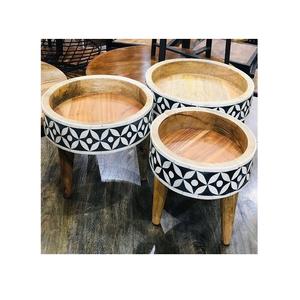 Soporte de pastel de madera de diseño único Soporte de dulces de pastel de tamaño personalizado de forma redonda del fabricante en la India - Product Image 5