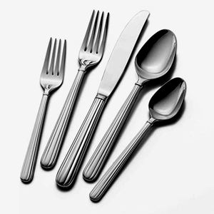 Top Seller <b>Knife</b> <b>Fork</b> <b>Spoon</b> <b>Set</b> Silver Plated Wedding <b>Set</b> Simplicity Design <b>Fork</b> <b>Spoon</b> Cutlery <b>Set</b> - Product Image 3