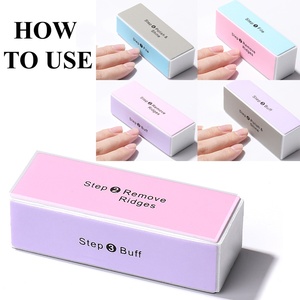 4 trong 1 <span class=keywords><strong>Nail</strong></span> <span class=keywords><strong>Buffer</strong></span> Block đa chức năng 4 mặt đánh bóng miếng bọt biển cho salon làm móng tay chuyên nghiệp công cụ bán buôn - Product Image 2