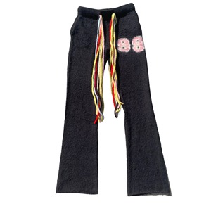 Pantalones Deportivos de Mohair Personalizados para Hombre, Pantalones Acampanados, Pantalones Rectos de Jacquard, Diseño de Pantalones Afelpados, Estilo Jogger, Pantalones de Punto - Product Image 2