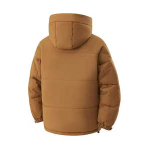 Chaqueta Bomber Impermeable con Capucha para Hombre, Transpirable, Resistente al Frío, para Deportes al Aire Libre de Otoño/Invierno, Lisa, con Cierre Frontal - Product Image 2