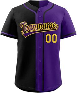 Maillot de baseball respirant cousu avec impression numérique par sublimation sur mesure OEM - Product Image 2